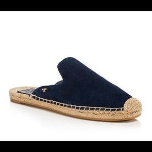 Tory Burch Mule Navy Espadrilles